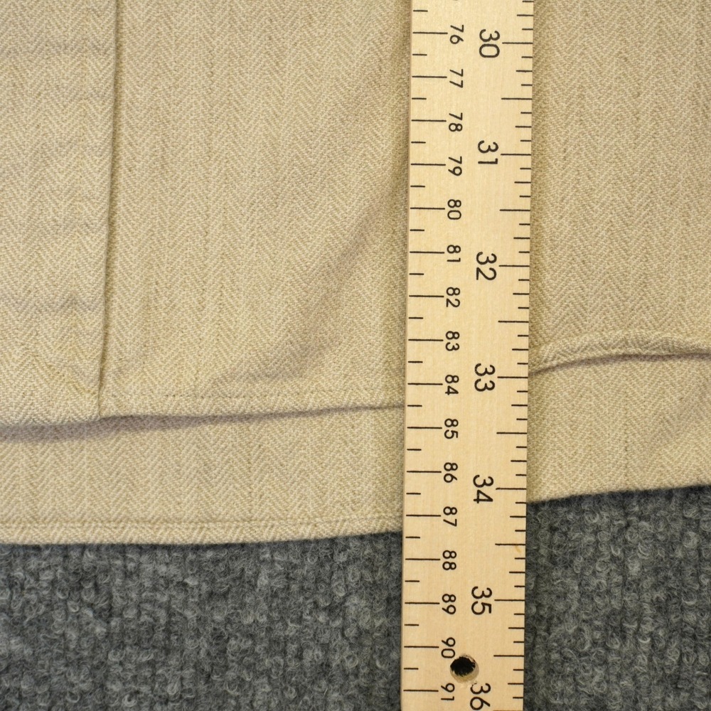 Ralph Lauren Button Down Shirt Mens XXL Tan Herringbone Blake Long Sleeve Pony - Picture 6 of 9